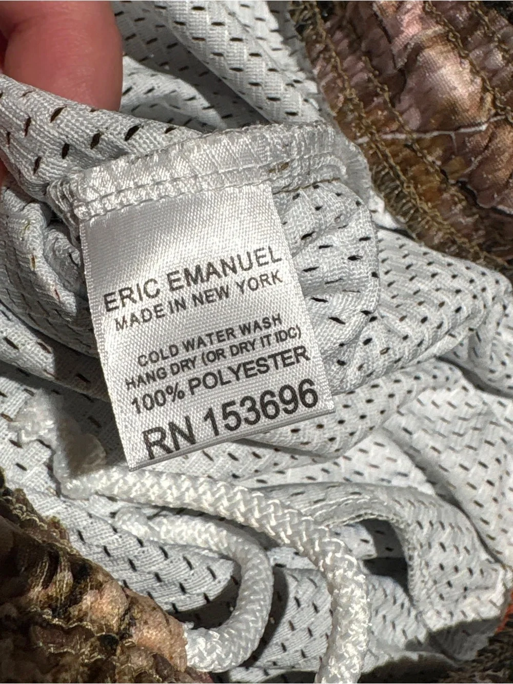 Eric Emanuel EE Camo Shorts Black and Orange Lightning Bolts Brand New Size M
